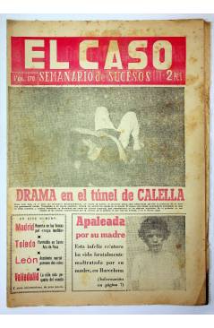 Cubierta de EL CASO. SEMANARIO DE SUCESOS 170. 7 DE AGOSTO DE 1955 (Vvaa) Prensa Castellana 1955
