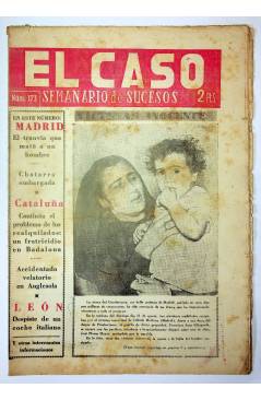 Cubierta de EL CASO. SEMANARIO DE SUCESOS 173. 28 DE AGOSTO DE 1955. INCOMPLETO (Vvaa) Prensa Castellana 1955