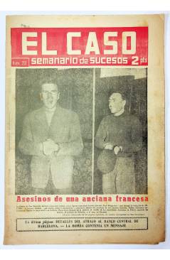 Cubierta de EL CASO. SEMANARIO DE SUCESOS 213. 2 DE JUNIO DE 1956 (Vvaa) Prensa Castellana 1956