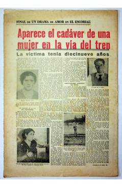 Contracubierta de EL CASO. SEMANARIO DE SUCESOS 216. 23 DE JUNIO DE 1956 (Vvaa) Prensa Castellana 1956