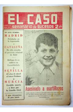 Cubierta de EL CASO. SEMANARIO DE SUCESOS 219. 14 DE JULIO DE 1956 (Vvaa) Prensa Castellana 1956