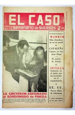 Cubierta de EL CASO. SEMANARIO DE SUCESOS 234. 27 DE OCTUBRE DE 1956 (Vvaa) Prensa Castellana 1956
