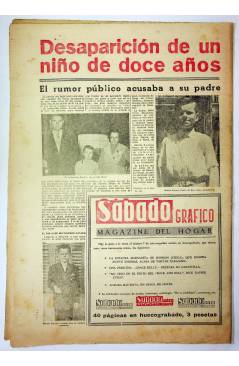 Contracubierta de EL CASO. SEMANARIO DE SUCESOS 237. 17 DE NOVIEMBRE DE 1956 (Vvaa) Prensa Castellana 1956