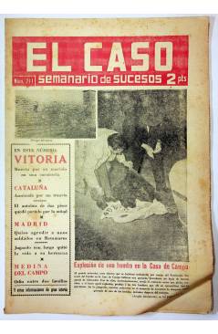 Cubierta de EL CASO. SEMANARIO DE SUCESOS 241. 15 DE DICIEMBRE DE 1956 (Vvaa) Prensa Castellana 1956