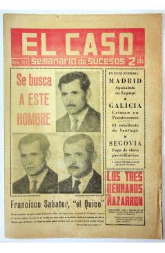 Cubierta de EL CASO. SEMANARIO DE SUCESOS 251. 23 DE FEBRERO DE 1957 (Vvaa) Prensa Castellana 1957