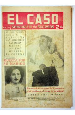 Cubierta de EL CASO. SEMANARIO DE SUCESOS 256. 30 DE MARZO DE 1957 (Vvaa) Prensa Castellana 1957