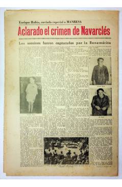 Contracubierta de EL CASO. SEMANARIO DE SUCESOS 256. 30 DE MARZO DE 1957 (Vvaa) Prensa Castellana 1957