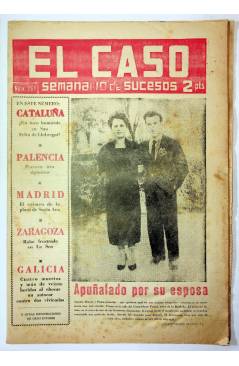 Cubierta de EL CASO. SEMANARIO DE SUCESOS 261. 4 DE MAYO DE 1957 (Vvaa) Prensa Castellana 1957
