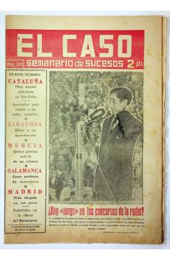 Cubierta de EL CASO. SEMANARIO DE SUCESOS 269. 29 DE JUNIO DE 1957 (Vvaa) Prensa Castellana 1957