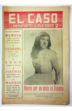 Cubierta de EL CASO. SEMANARIO DE SUCESOS 270. 6 DE JULIO DE 1957 (Vvaa) Prensa Castellana 1957