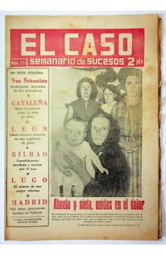 Cubierta de EL CASO. SEMANARIO DE SUCESOS 274. 3 DE AGOSTO DE 1957 (Vvaa) Prensa Castellana 1957