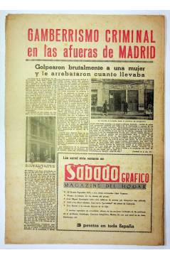 Contracubierta de EL CASO. SEMANARIO DE SUCESOS 291. 30 DE NOVIEMBRE DE 1957 (Vvaa) Prensa Castellana 1957