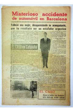 Contracubierta de EL CASO. SEMANARIO DE SUCESOS 295. 28 DE DICIEMBRE DE 1957 (Vvaa) Prensa Castellana 1957