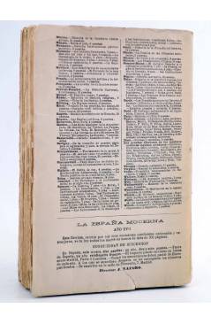 Contracubierta de HISTORIA DE LA LITERATURA DE LOS ESTADOS UNIDOS (Fred Lewis Pattee) La España Moderna Circa 1930