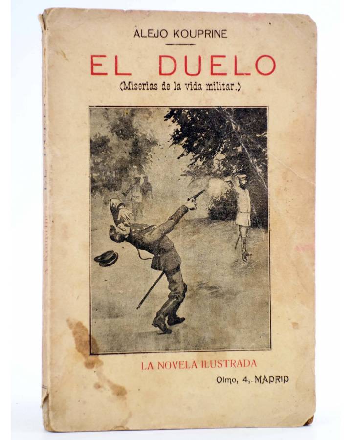Cubierta de EL DUELO. MISERIAS DE LA VIDA MILITAR (Alejo Kouprine) La Novela Ilustrada Circa 1910