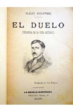 Muestra 1 de EL DUELO. MISERIAS DE LA VIDA MILITAR (Alejo Kouprine) La Novela Ilustrada Circa 1910