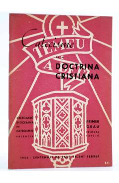 Cubierta de CATECISME DE LA DOCTRINA CRISTIANA. PRIMER GRAU.. Delegació Diocesana de Catecismes 1955