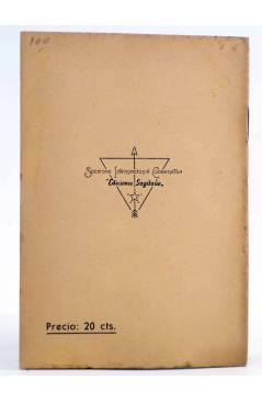 Contracubierta de CATECISMO NATURISTA.. Sagitario 1935