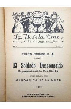 Muestra 1 de LA NOVELA CINE 14. EL SOLDADO DESCONOCIDO. MARGARITA DE LA MOTE. Mireya Circa 1930