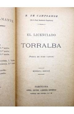 Muestra 1 de COLECCIÓN DIAMANTE 10. EL LICENCIADO TORRALBA (R. De Campoamor) Antonio López Circa 1900