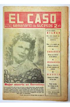 Cubierta de EL CASO. SEMANARIO DE SUCESOS 297. 11 DE ENERO DE 1958 (Vvaa) Prensa Castellana 1958
