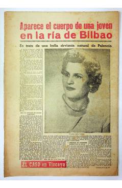 Contracubierta de EL CASO. SEMANARIO DE SUCESOS 297. 11 DE ENERO DE 1958 (Vvaa) Prensa Castellana 1958