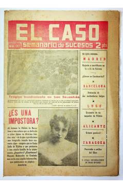 Cubierta de EL CASO. SEMANARIO DE SUCESOS 301. 8 DE FEBRERO DE 1958 (Vvaa) Prensa Castellana 1958