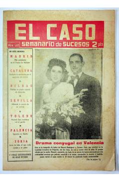 Cubierta de EL CASO. SEMANARIO DE SUCESOS 302. 15 DE FEBRERO DE 1958 (Vvaa) Prensa Castellana 1958