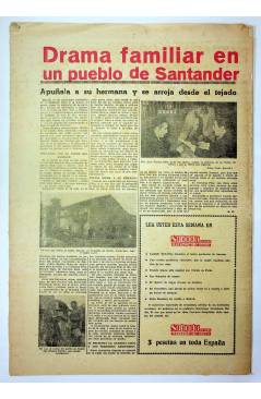 Contracubierta de EL CASO. SEMANARIO DE SUCESOS 303. 22 DE FEBRERO DE 1958 (Vvaa) Prensa Castellana 1958