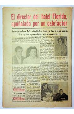 Contracubierta de EL CASO. SEMANARIO DE SUCESOS 305. 8 DE MARZO DE 1958 (Vvaa) Prensa Castellana 1958