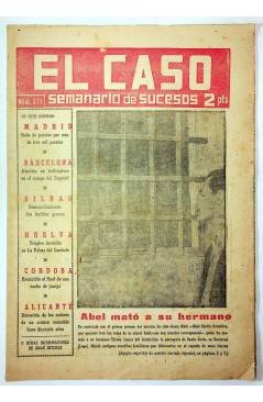 Cubierta de EL CASO. SEMANARIO DE SUCESOS 313. 3 DE MAYO DE 1958 (Vvaa) Prensa Castellana 1958