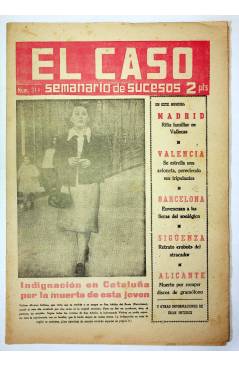Cubierta de EL CASO. SEMANARIO DE SUCESOS 314. 10 DE MAYO DE 1958 (Vvaa) Prensa Castellana 1958