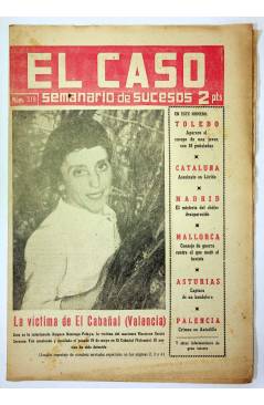 Cubierta de EL CASO. SEMANARIO DE SUCESOS 318. 7 DE JUNIO DE 1958 (Vvaa) Prensa Castellana 1958