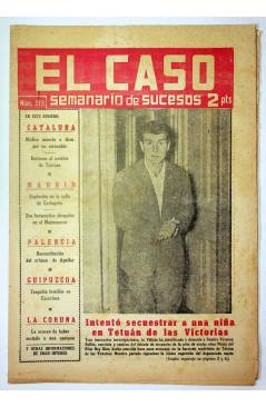Cubierta de EL CASO. SEMANARIO DE SUCESOS 319. 14 DE JUNIO DE 1958 (Vvaa) Prensa Castellana 1958