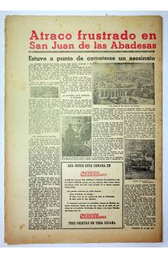 Contracubierta de EL CASO. SEMANARIO DE SUCESOS 323. 12 DE JULIO DE 1958 (Vvaa) Prensa Castellana 1958
