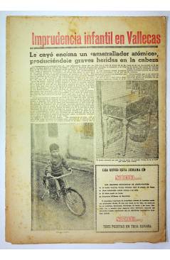 Contracubierta de EL CASO. SEMANARIO DE SUCESOS 324. 19 DE JULIO DE 1958 (Vvaa) Prensa Castellana 1958