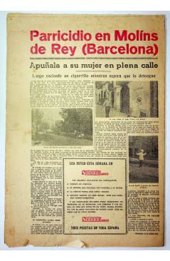 Contracubierta de EL CASO. SEMANARIO DE SUCESOS 327. 9 DE AGOSTO DE 1958 (Vvaa) Prensa Castellana 1958