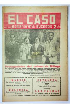 Cubierta de EL CASO. SEMANARIO DE SUCESOS 330. 30 DE AGOSTO DE 1958 (Vvaa) Prensa Castellana 1958