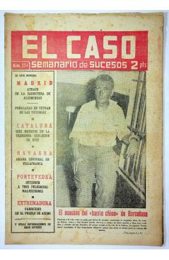 Cubierta de EL CASO. SEMANARIO DE SUCESOS 334. 27 DE SEPTIEMBRE DE 1958 (Vvaa) Prensa Castellana 1958