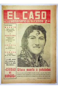 Cubierta de EL CASO. SEMANARIO DE SUCESOS 343. 29 DE NOVIEMBRE DE 1958 (Vvaa) Prensa Castellana 1958
