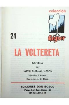 Muestra 1 de COLECCIÓN GÉYSER 24. LA VOLTERETA (Jaime Mallas Casas) Domingo Savio 1970. PORTADA JESUS BLASCO