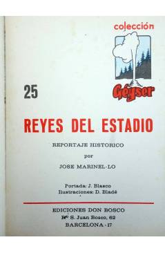 Muestra 1 de COLECCIÓN GÉYSER 25. REYES DEL ESTADIO (José Marinel-Lo) Domingo Savio 1968. PORTADA JESUS BLASCO