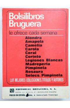 Contracubierta de MINILIBROS BRUGUERA SERIE ROSA 220. LA CAPRICHOSA (Jesús Navarro) Bruguera Bolsilibros 1966