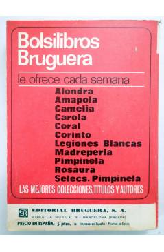 Contracubierta de MINILIBROS BRUGUERA SERIE ROSA 249. CUIDADO CON EL AMOR (Corín Tellado) Bruguera Bolsilibros 1967