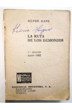 Muestra 1 de MINILIBROS BRUGUERA SERIE OESTE 6. LA RUTA DE LOS DEMONIOS (Silver Kane) Bruguera Bolsilibros 1962