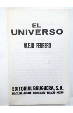 Muestra 1 de EN 25.000 PALABRAS PARA EL HOMBRE QUE TIENE PRISA 20. EL UNIVERSO (Alejo Ferrero) Bruguera Bolsilibros 1972