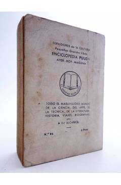 Contracubierta de ENCICLOPEDIA PULGA GIGANTE 54. LOS INGLESES EN EL POLO NORTE (Julio Verne) G.P. Circa 1960