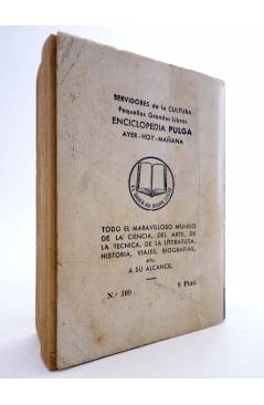 Contracubierta de ENCICLOPEDIA PULGA GIGANTE 109. EL DESTERRADO (E. Bayard) G.P. Circa 1960