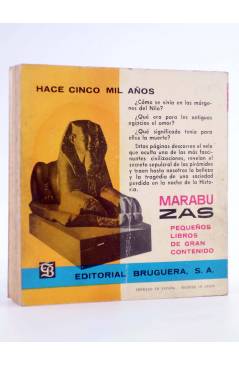 Contracubierta de MARABU ZAS 73. VIDA AMOR Y MUERTE EN EL ANTIGUO EGIPTO (Joaquín Grau) Bruguera Bolsilibros 1963