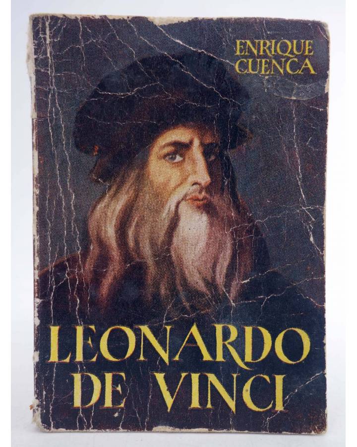 Cubierta de ENCICLOPEDIA PULGA 4. LEONARDO DA VINCI (Enrique Cuenca) G.P. Circa 1955